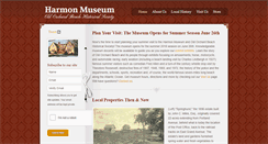 Desktop Screenshot of harmonmuseum.org