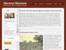 Tablet Screenshot of harmonmuseum.org